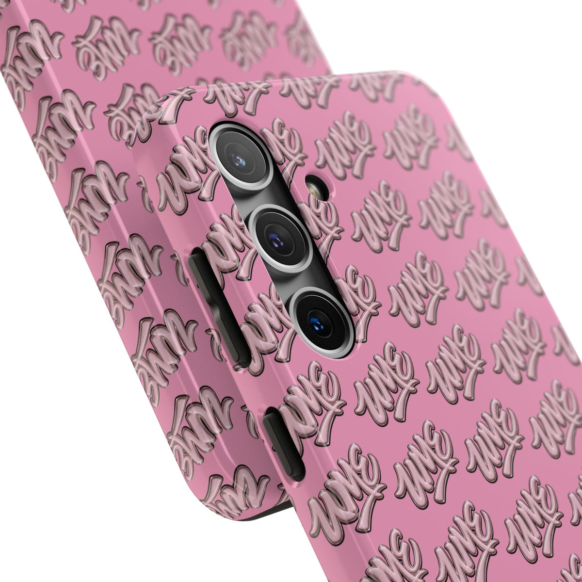 UME Tough Phone Case — Pink Logo Print | iPhone & Samsung