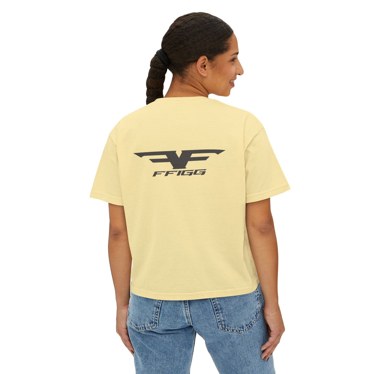 Women’s Winged Logo Boxy Tee — Ivory & More Colors