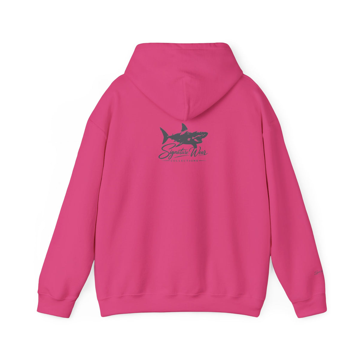 Shark Logo Hoodie — "Signature Wear" Graphic Pullover | White, Black & More