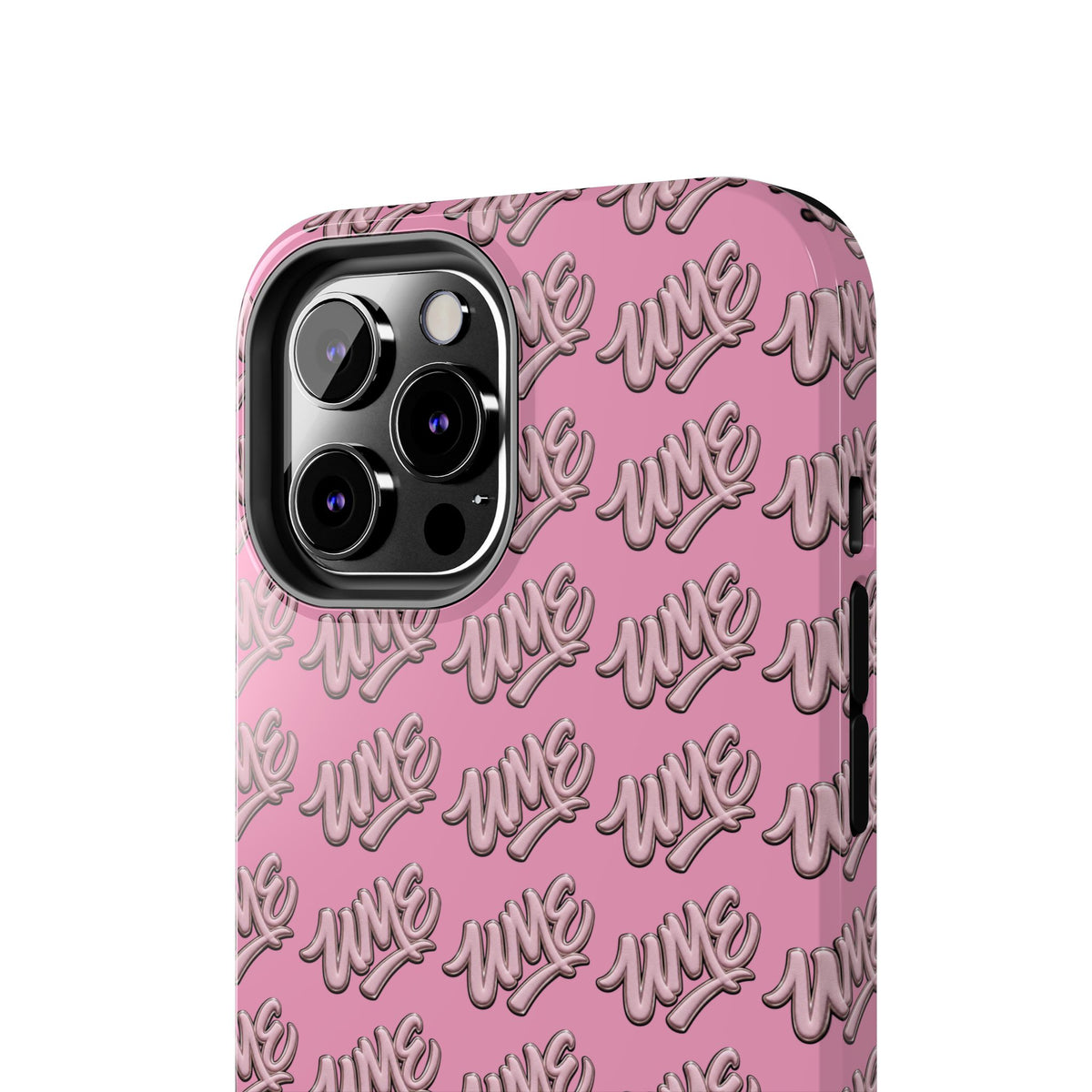 UME Tough Phone Case — Pink Logo Print | iPhone & Samsung