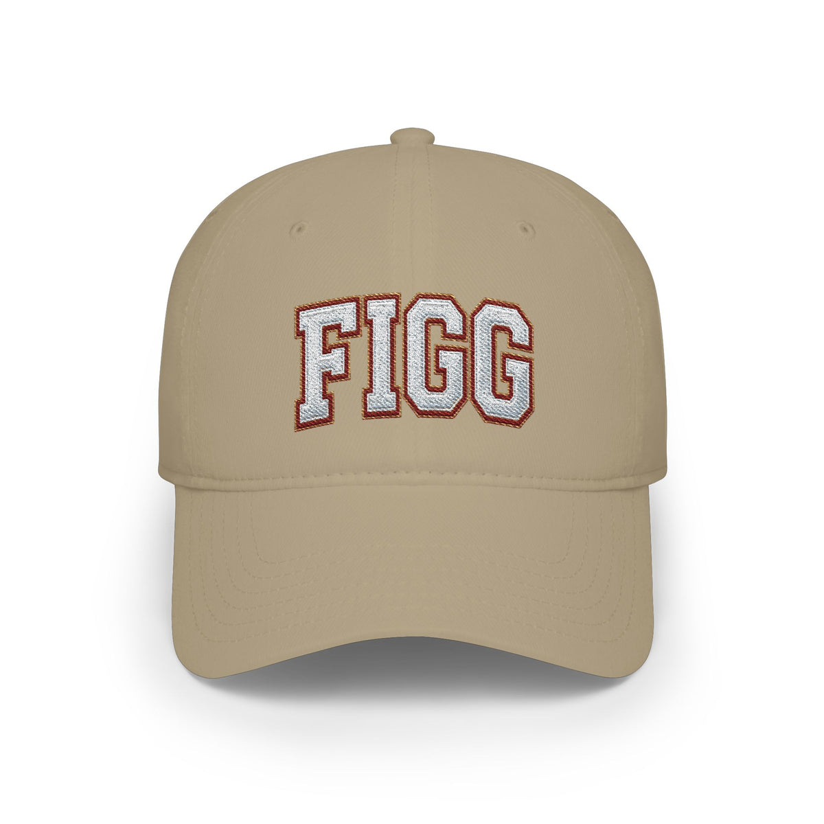 FFiGG Embroidered Low Profile Baseball Cap — Red, Navy, Black & More