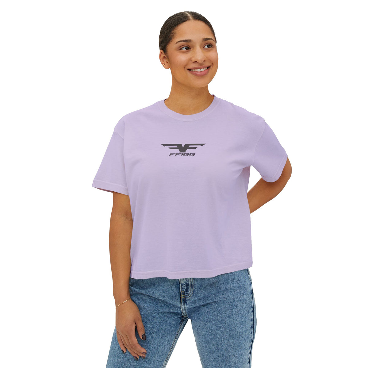 Women’s Winged Logo Boxy Tee — Ivory & More Colors