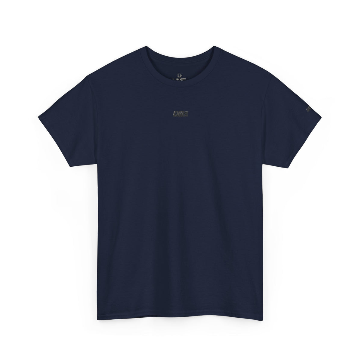 Minimalist Micro Logo Tee - White Cotton Casual Shirt