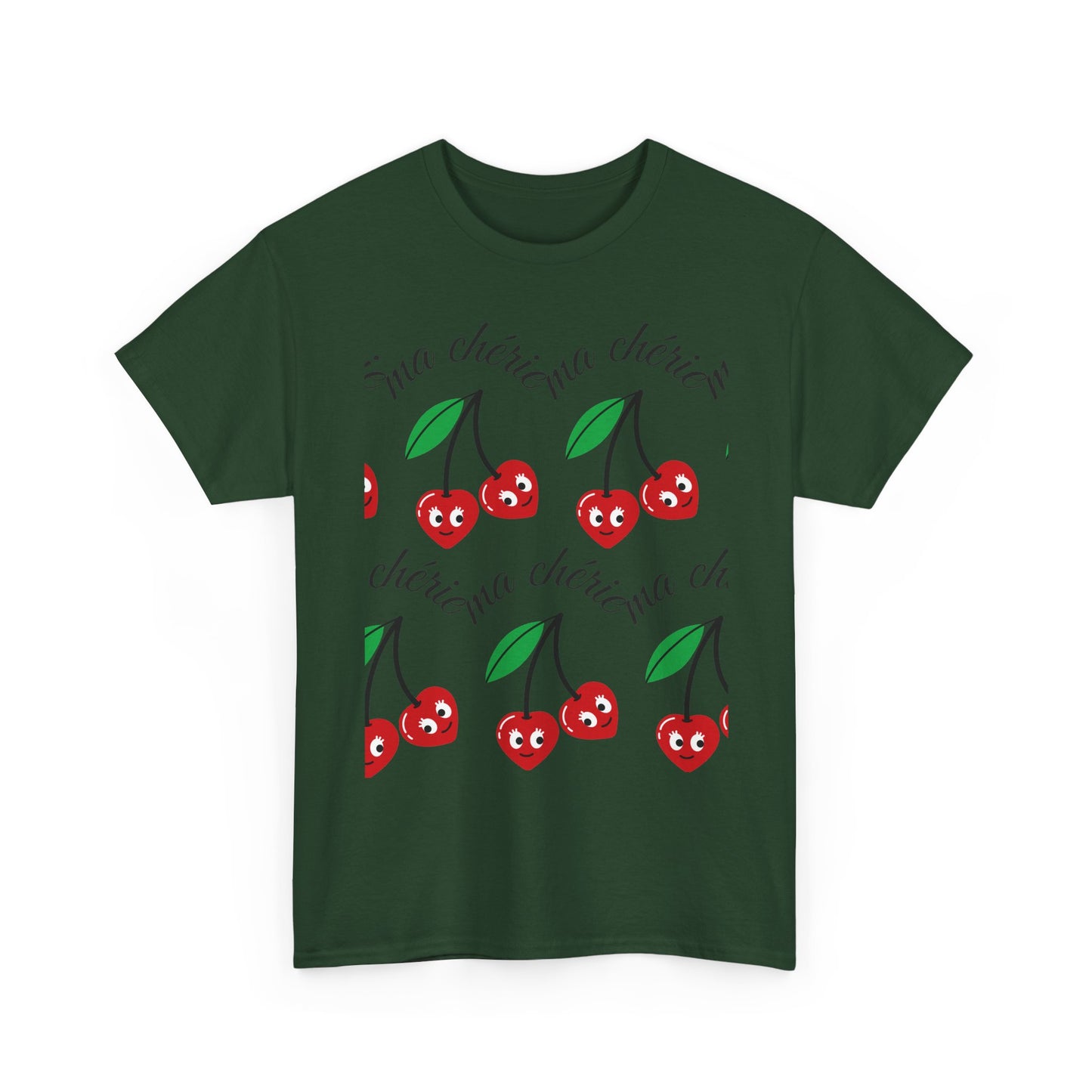 Cherry Pattern T‑Shirt — Cute Cherie Graphic Tee