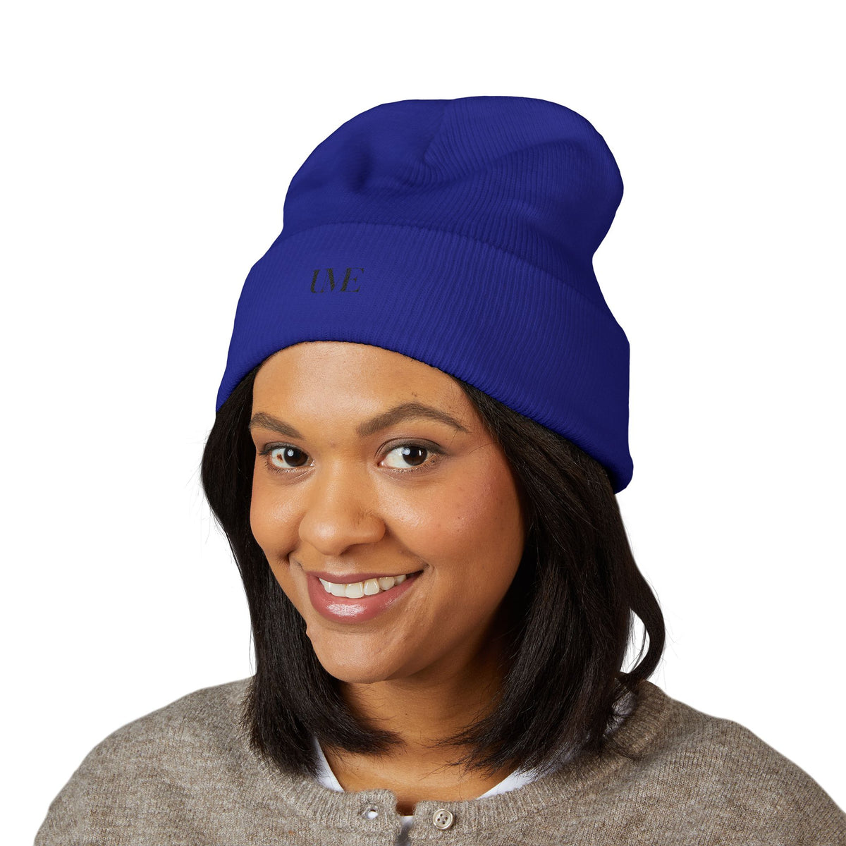UME Embroidered Cuffed Beanie — White, Red & More Colors