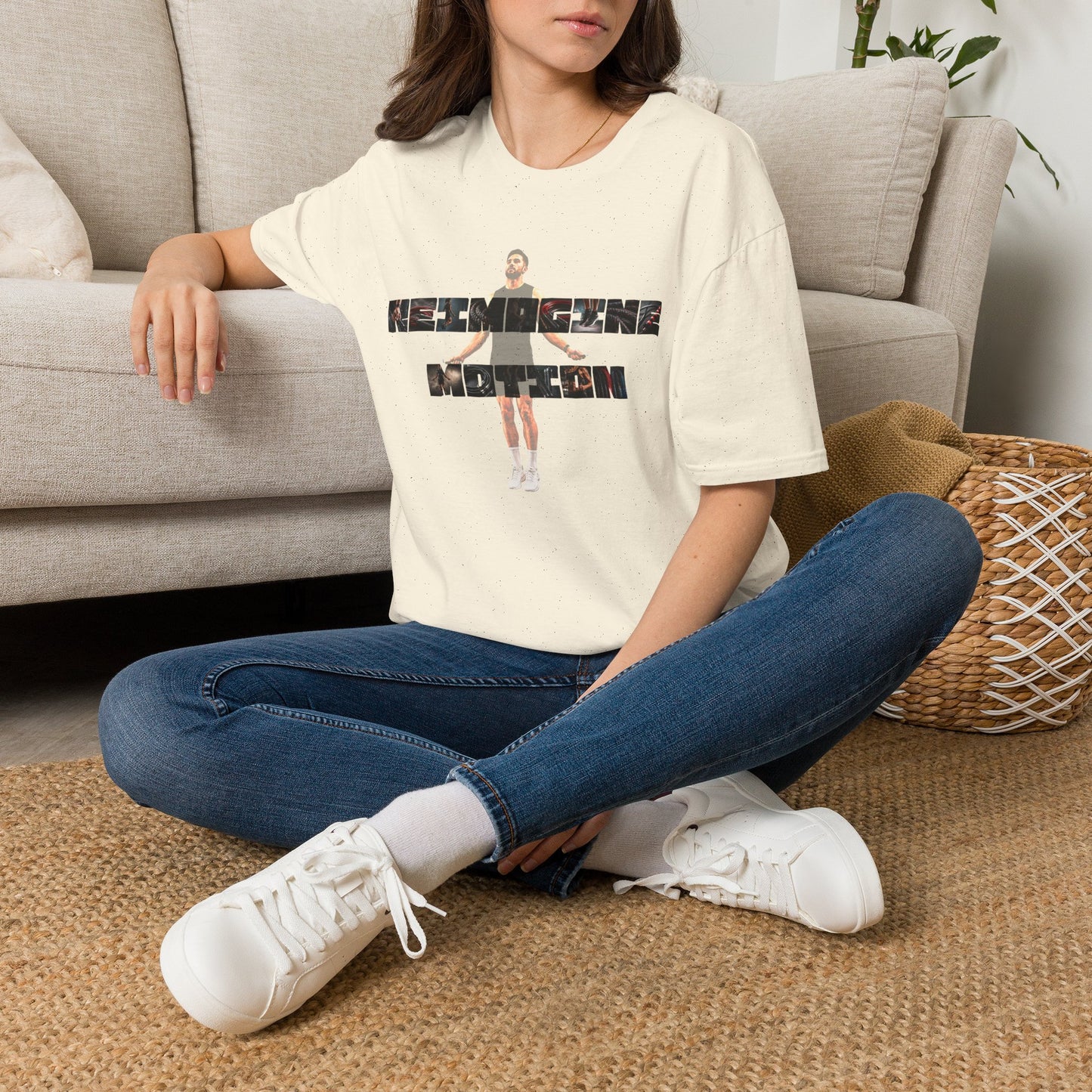 The Grind Graphic Tee — Cinematic Athlete Collage