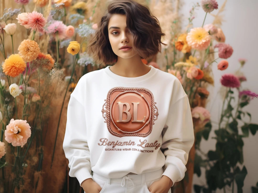 Signature womens California wave wash sunday Crewneck sweatshirt