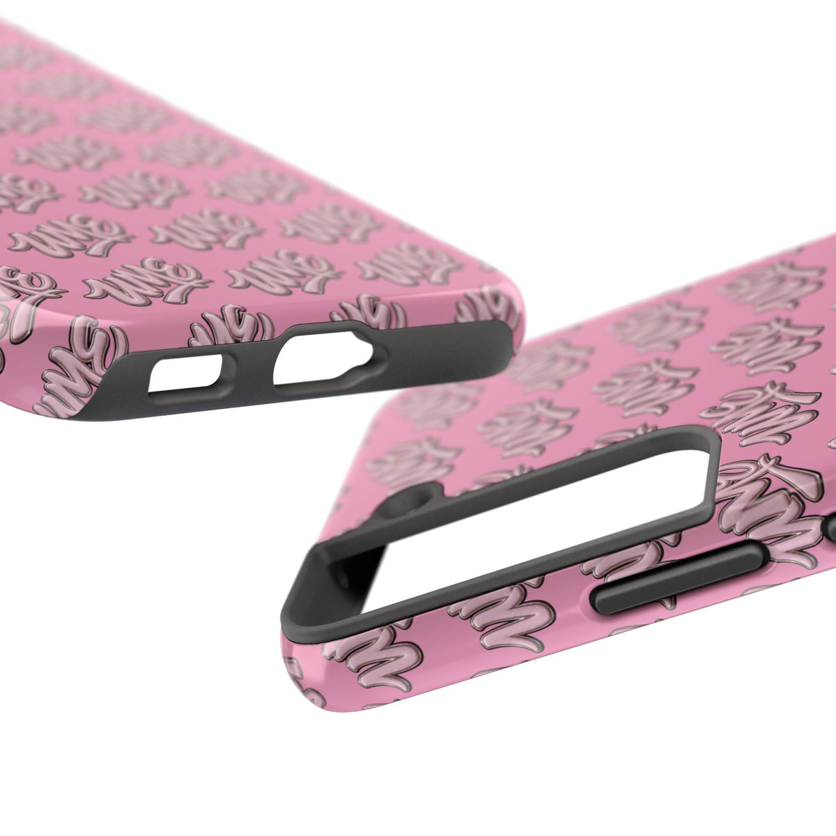 UME Tough Phone Case — Pink Logo Print | iPhone & Samsung