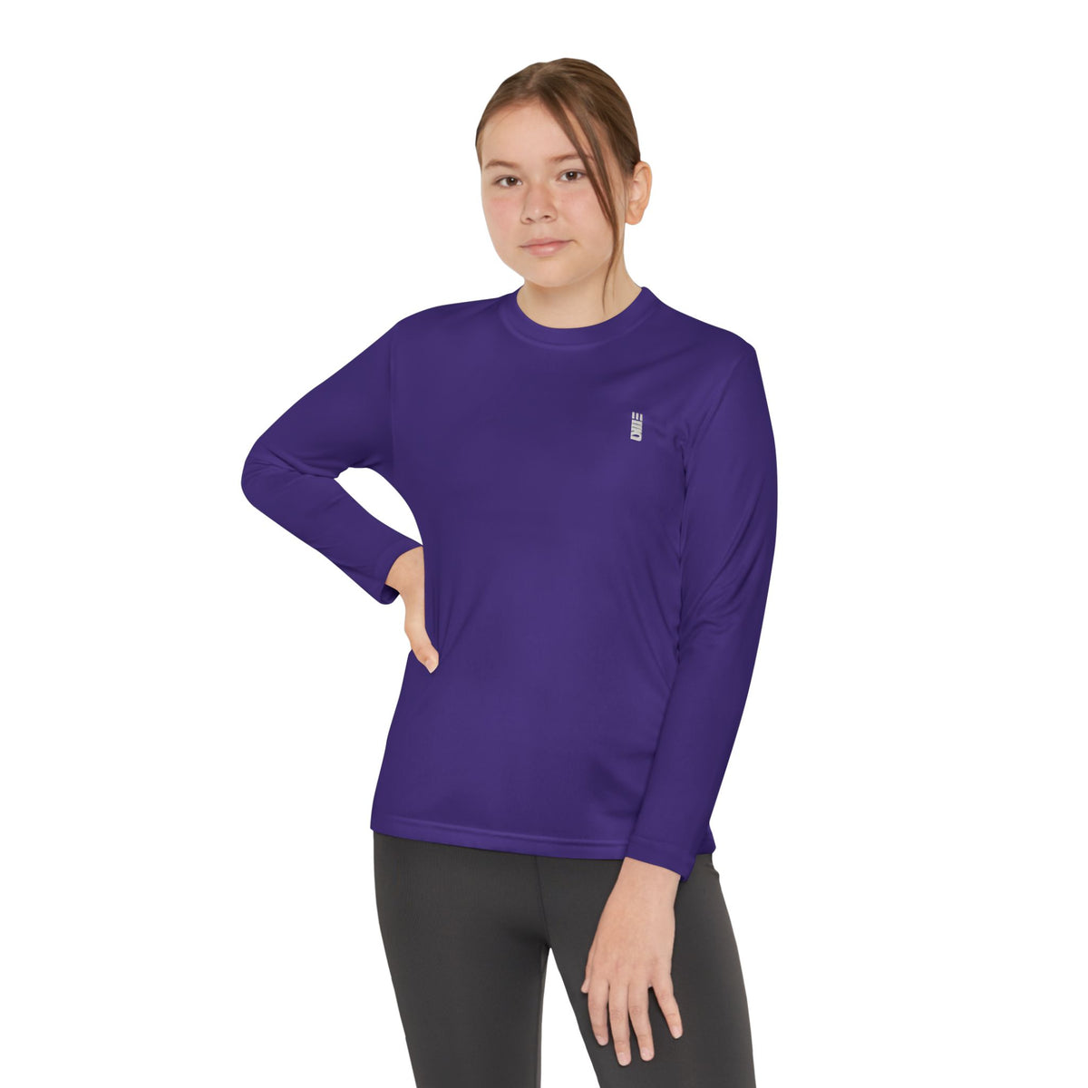 Youth Long-Sleeve Performance Tee — Multi-Color Athletic Top