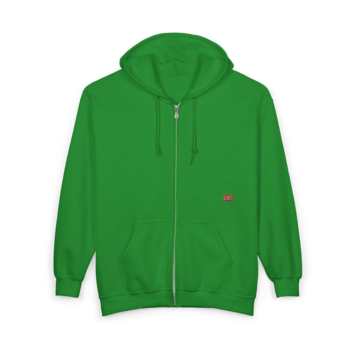Minimalist Full-Zip Hoodie — White, Black & More Base Colors