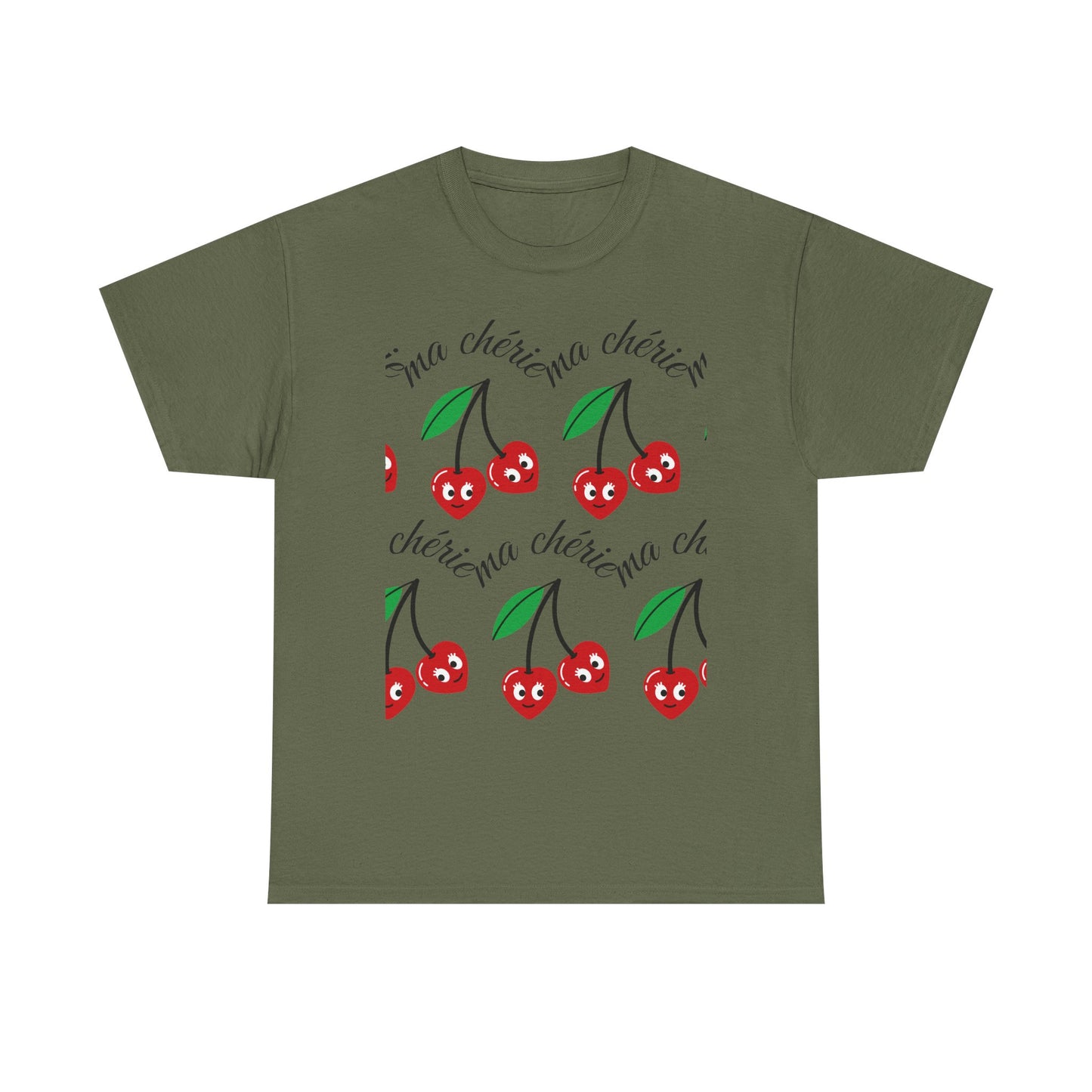 Cherry Pattern T‑Shirt — Cute Cherie Graphic Tee