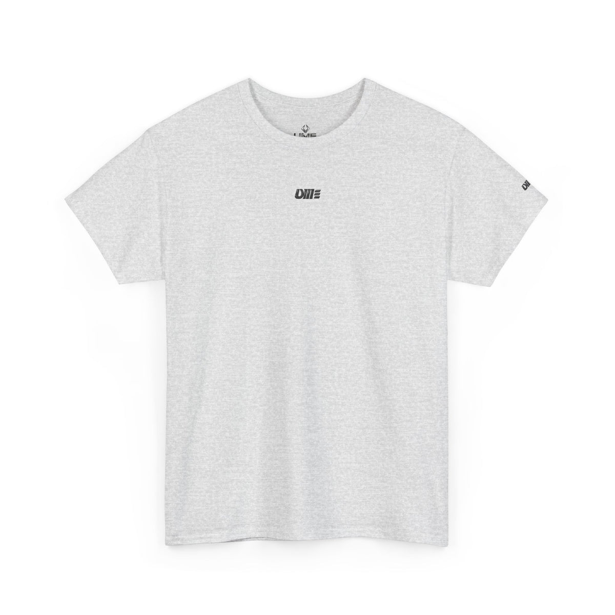 Minimalist Micro Logo Tee - White Cotton Casual Shirt