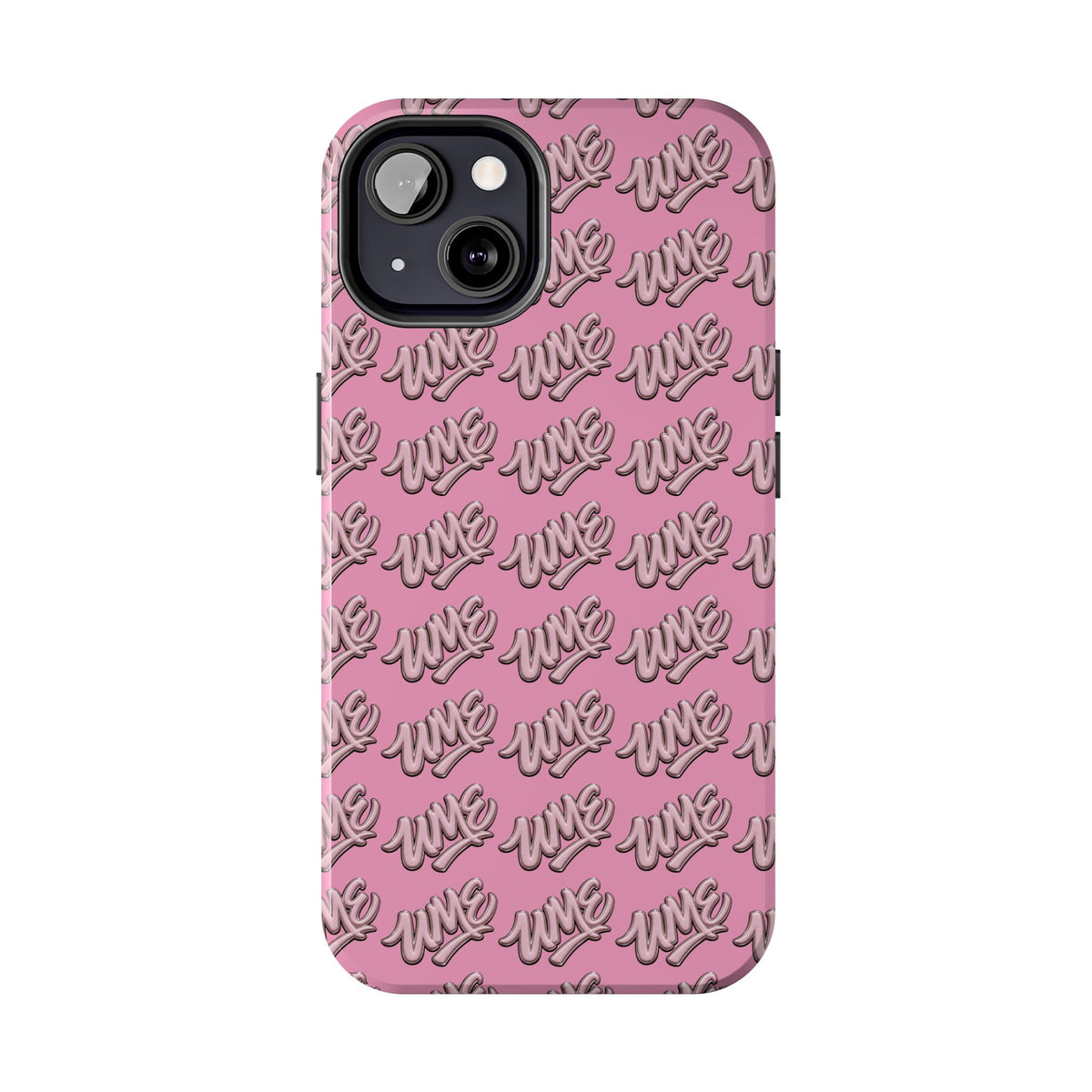 UME Tough Phone Case — Pink Logo Print | iPhone & Samsung