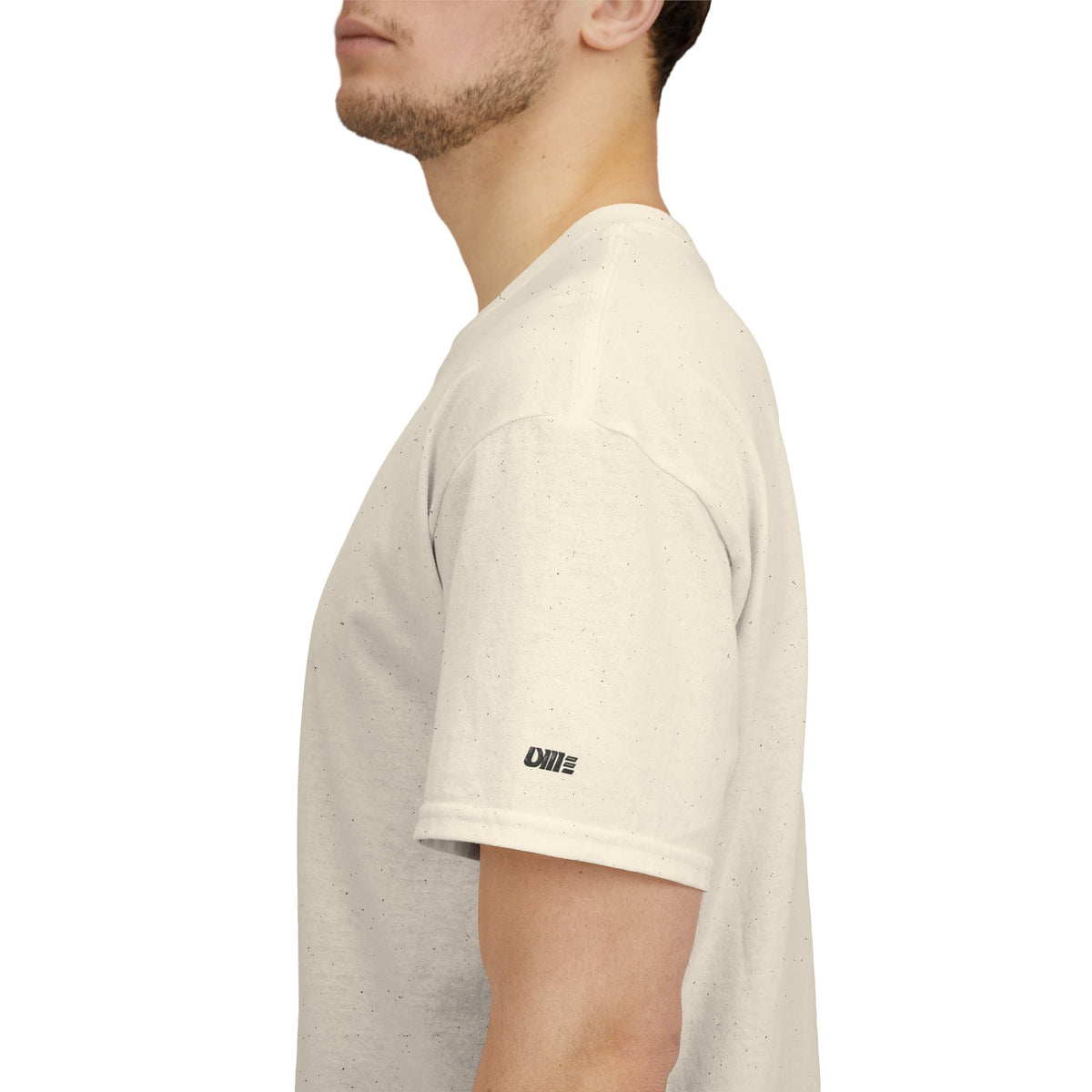 Minimalist Micro Logo Tee - White Cotton Casual Shirt