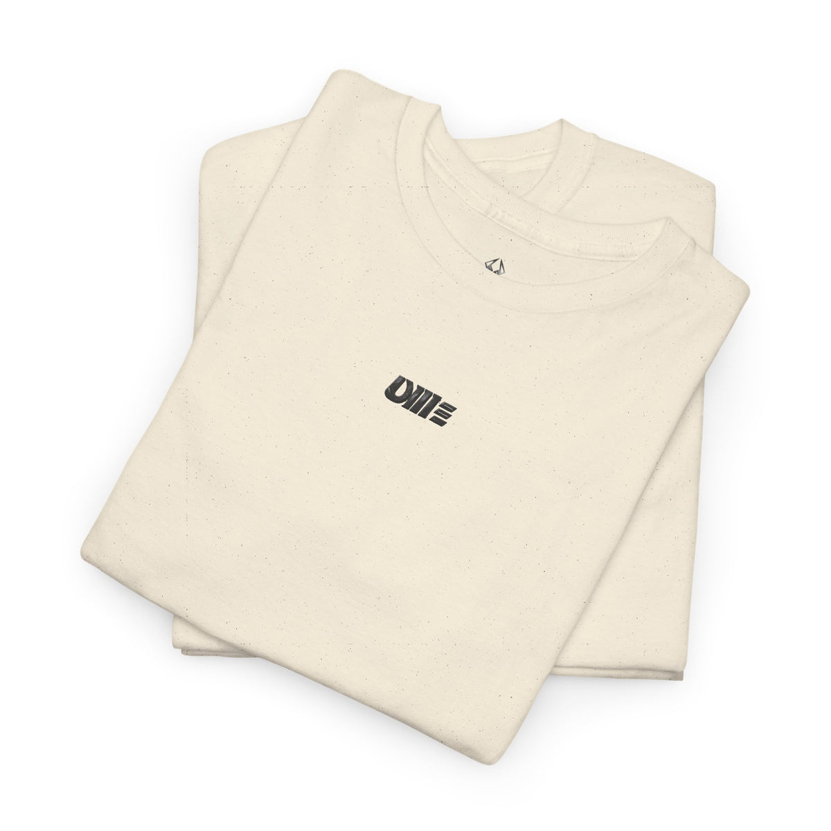Minimalist Micro Logo Tee - White Cotton Casual Shirt