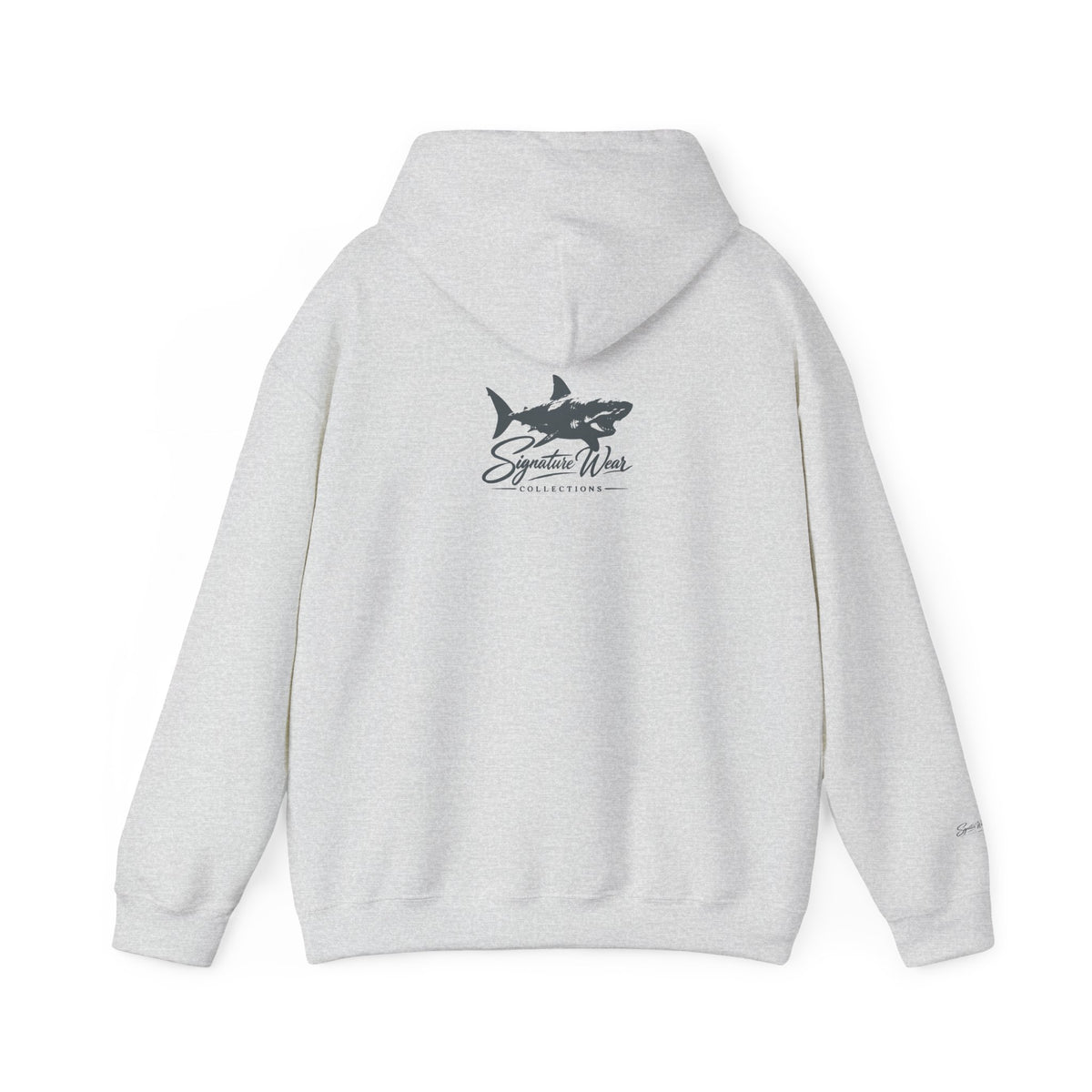 Shark Logo Hoodie — "Signature Wear" Graphic Pullover | White, Black & More