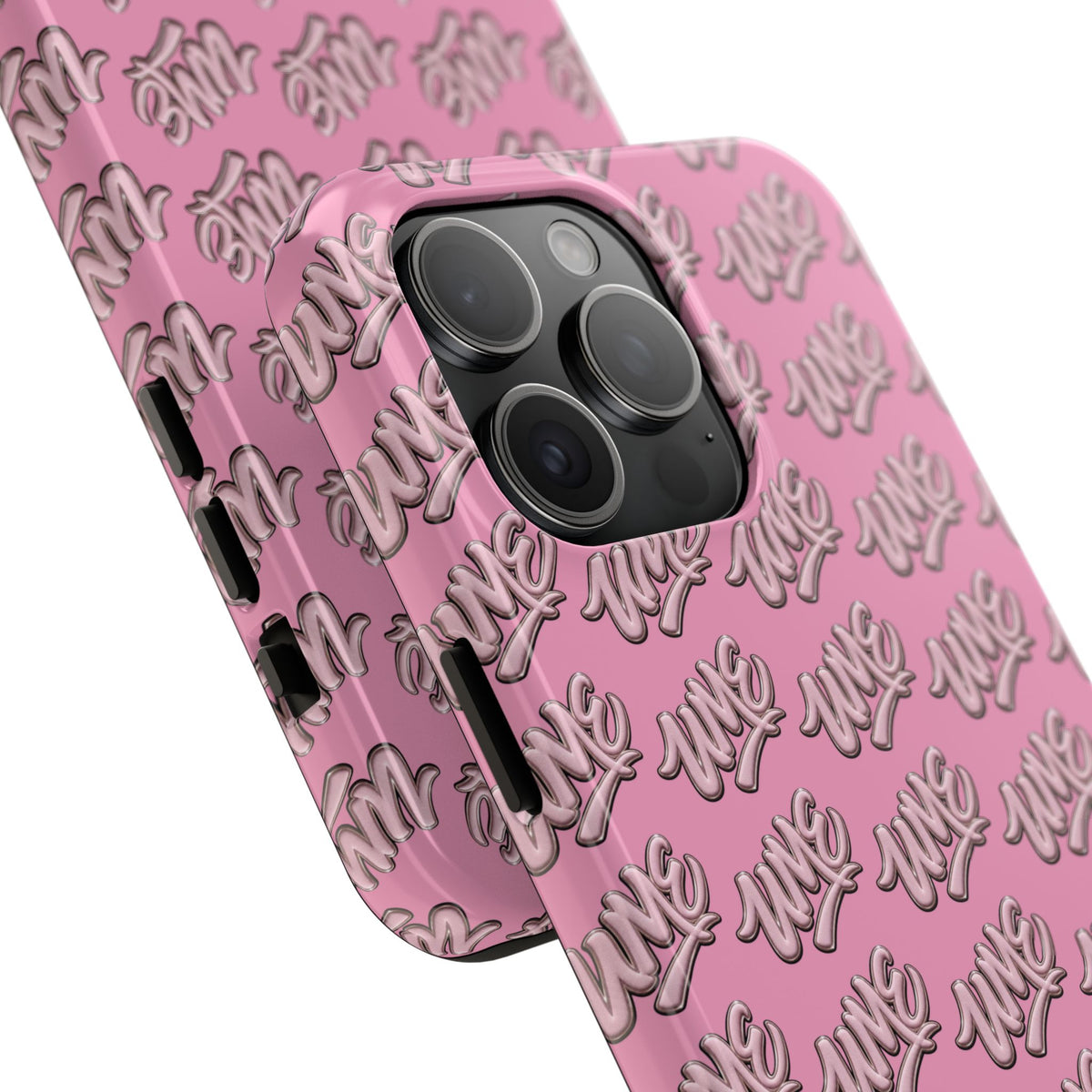 UME Tough Phone Case — Pink Logo Print | iPhone & Samsung
