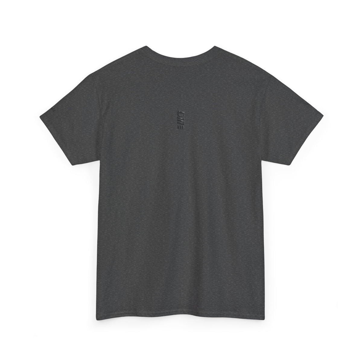 Minimalist Micro Logo Tee - White Cotton Casual Shirt