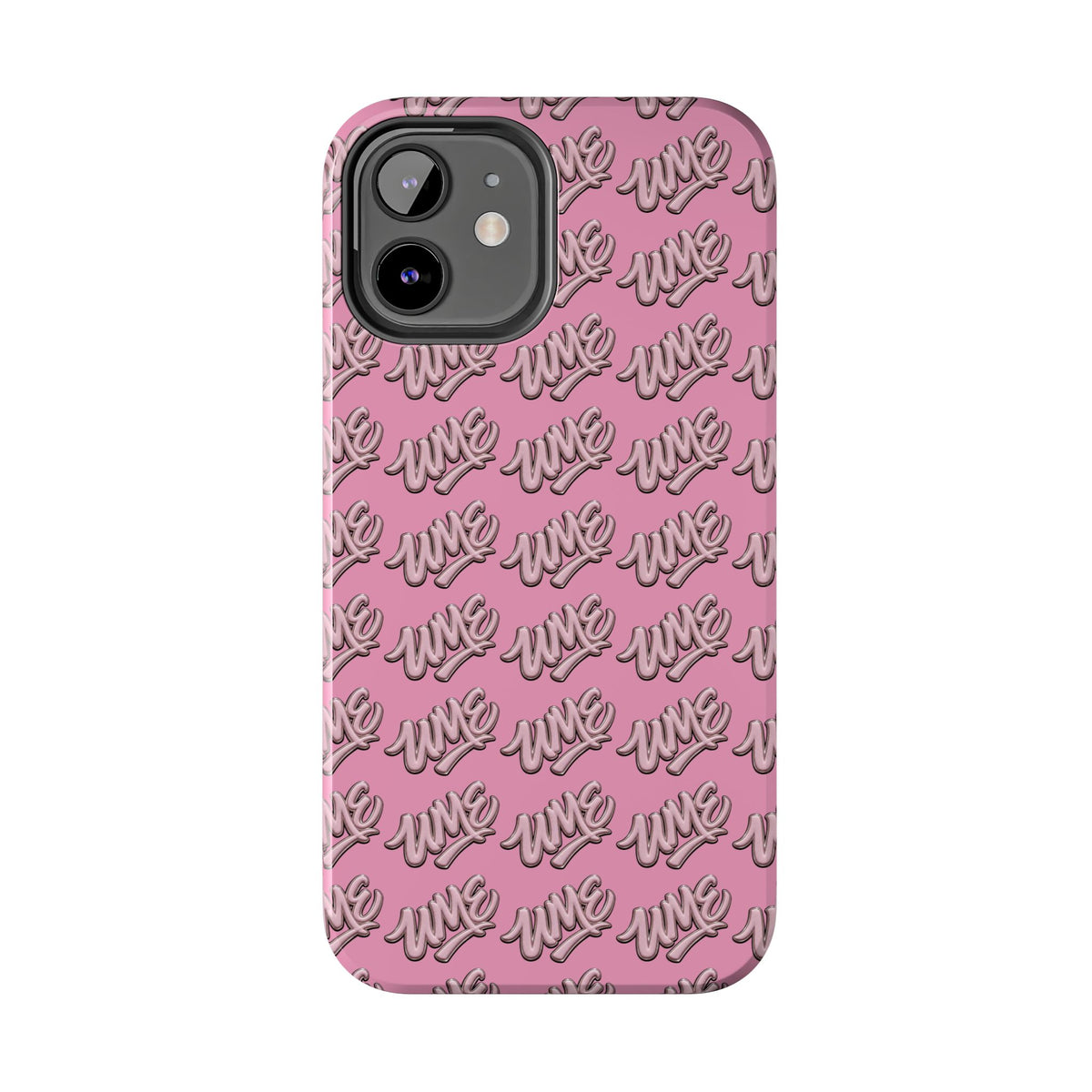 UME Tough Phone Case — Pink Logo Print | iPhone & Samsung