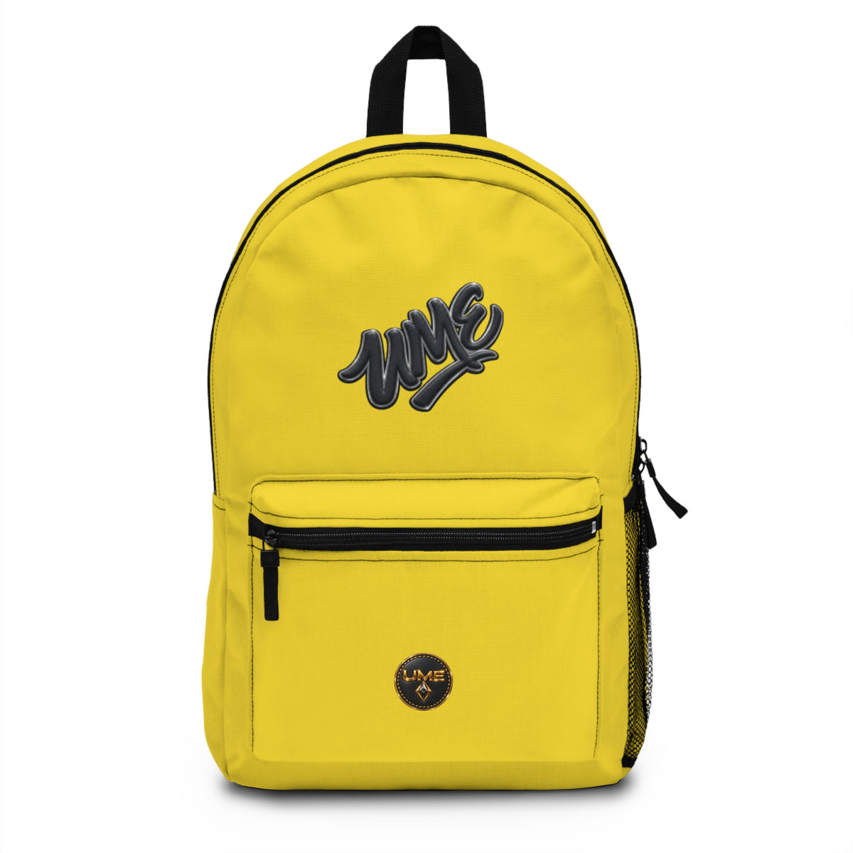 UME Script Logo Backpack — Yellow Urban Daypack