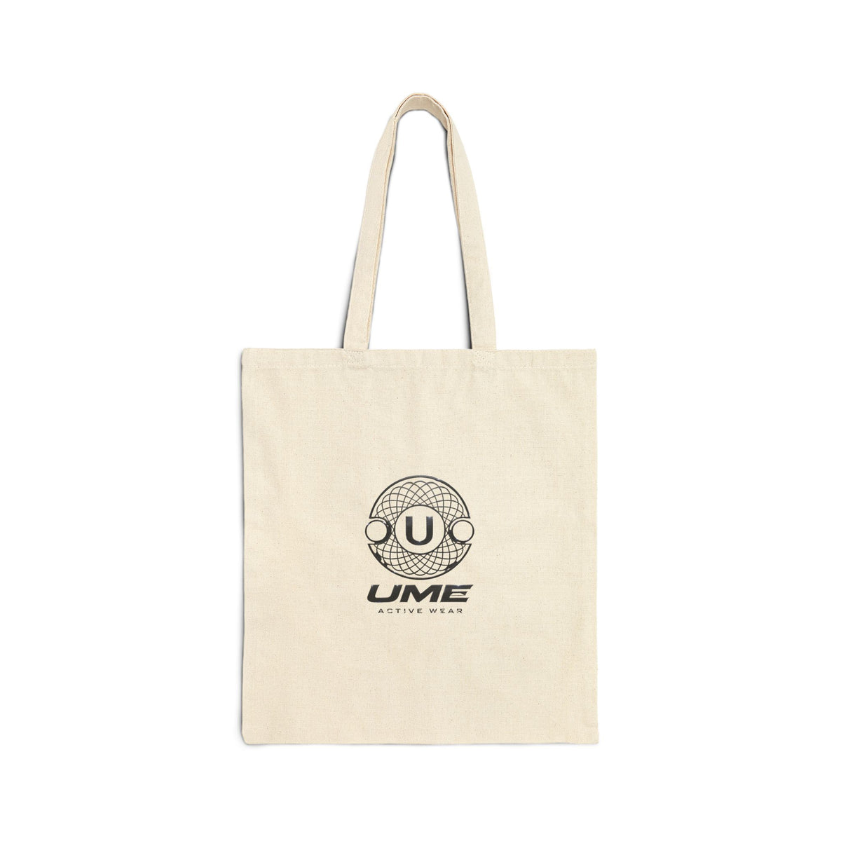 Canvas Tote Bag — Natural UME Logo All-Over Print