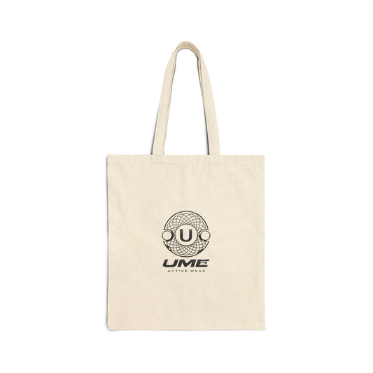 Canvas Tote Bag — Natural UME Logo All-Over Print
