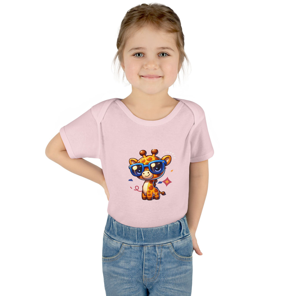 Giraffe Sunglasses Baby Bodysuit — Cute Infant Onesie