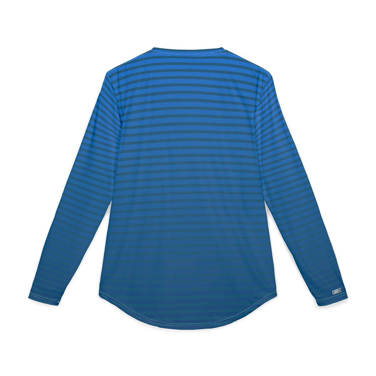 Men's UV Sun Protection Long Sleeve Shirt — Blue Striped Performance Top