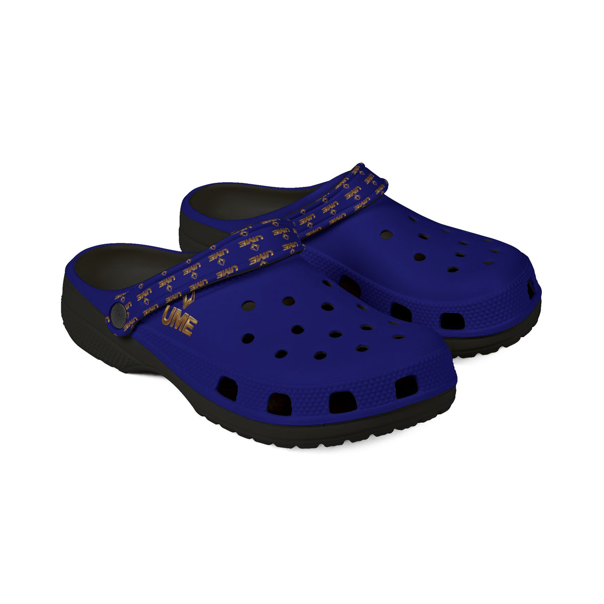 Navy All-Over Print EVA Foam Clogs — Slip-On Shoes