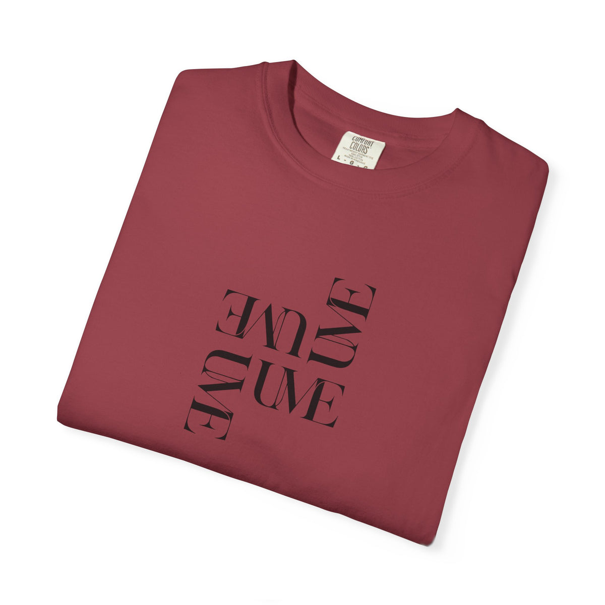 UME Typography Garment-Dyed T-Shirt — White, Ivory & More Colors