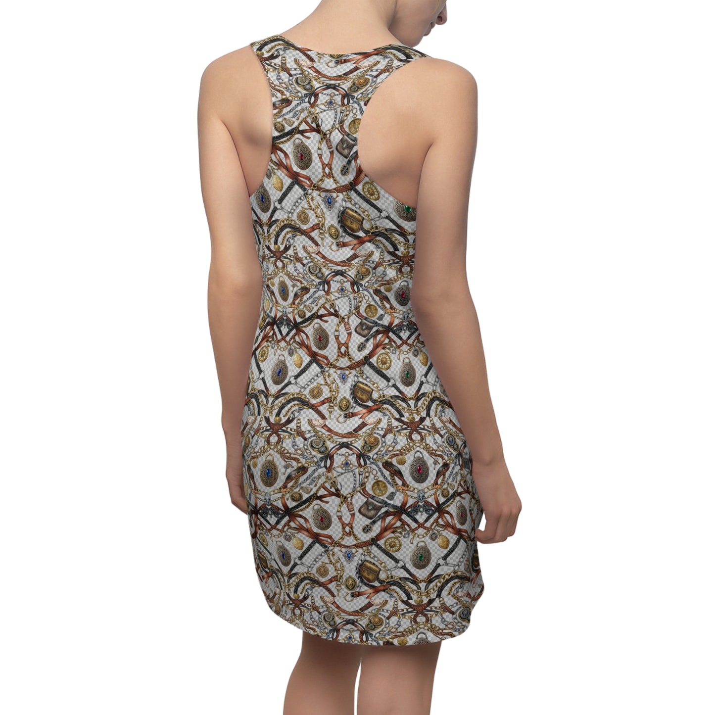 Boho Chain Print Racerback Dress — Heritage Equestrian All-Over Print