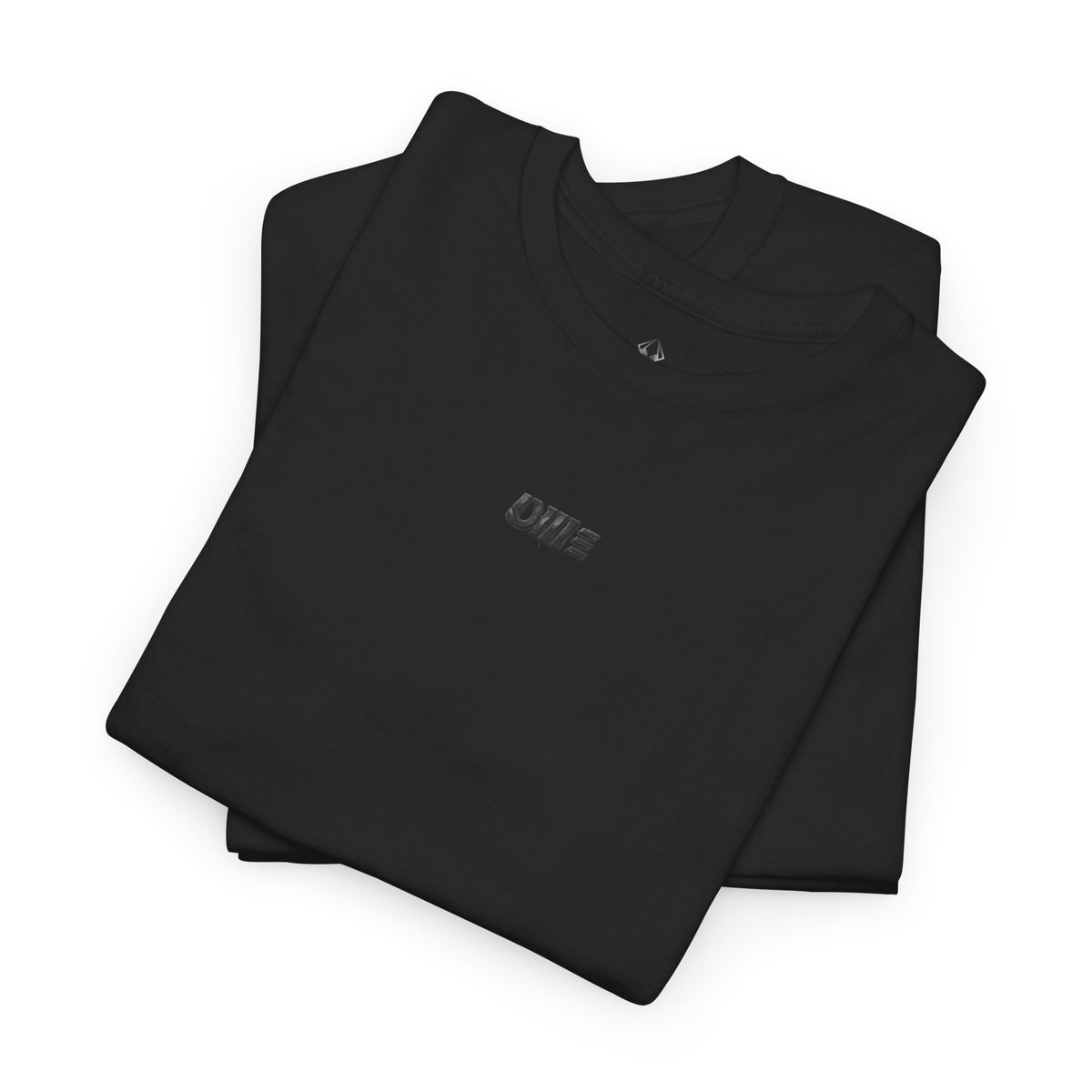 Minimalist Micro Logo Tee - White Cotton Casual Shirt