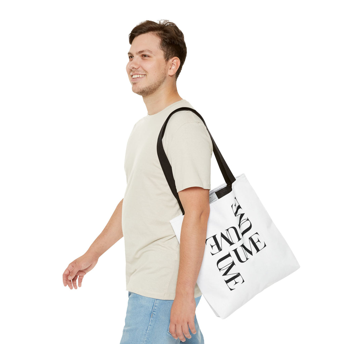 UME Typography Statement Tote Bag — White