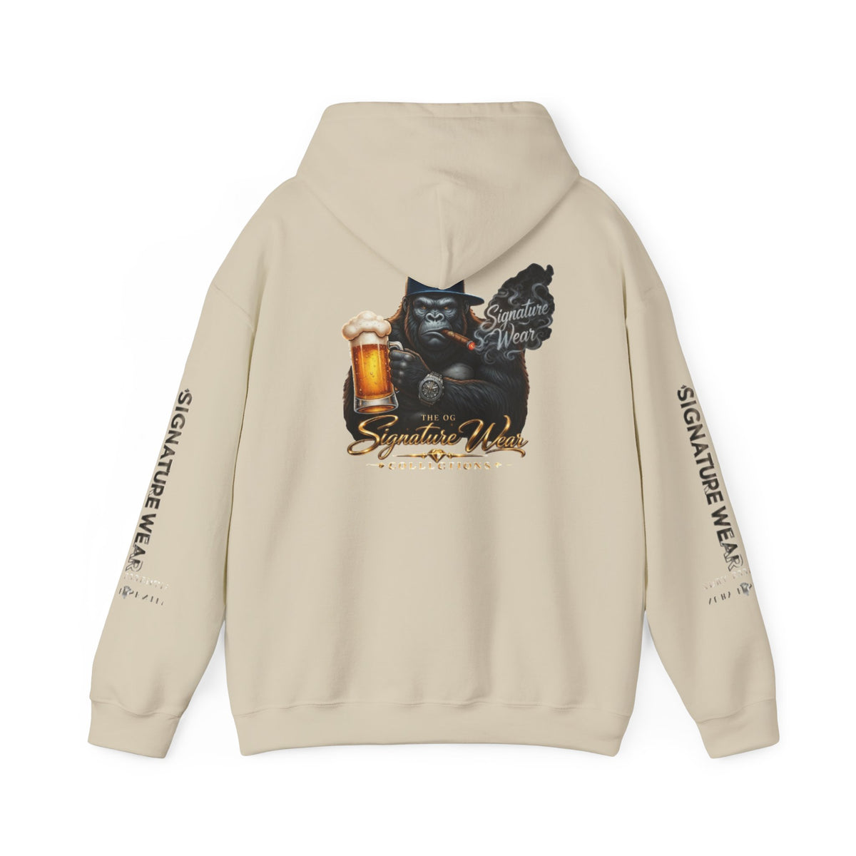 Signature Wear Gorilla Graphic Hoodie — Black, White, Sand & More