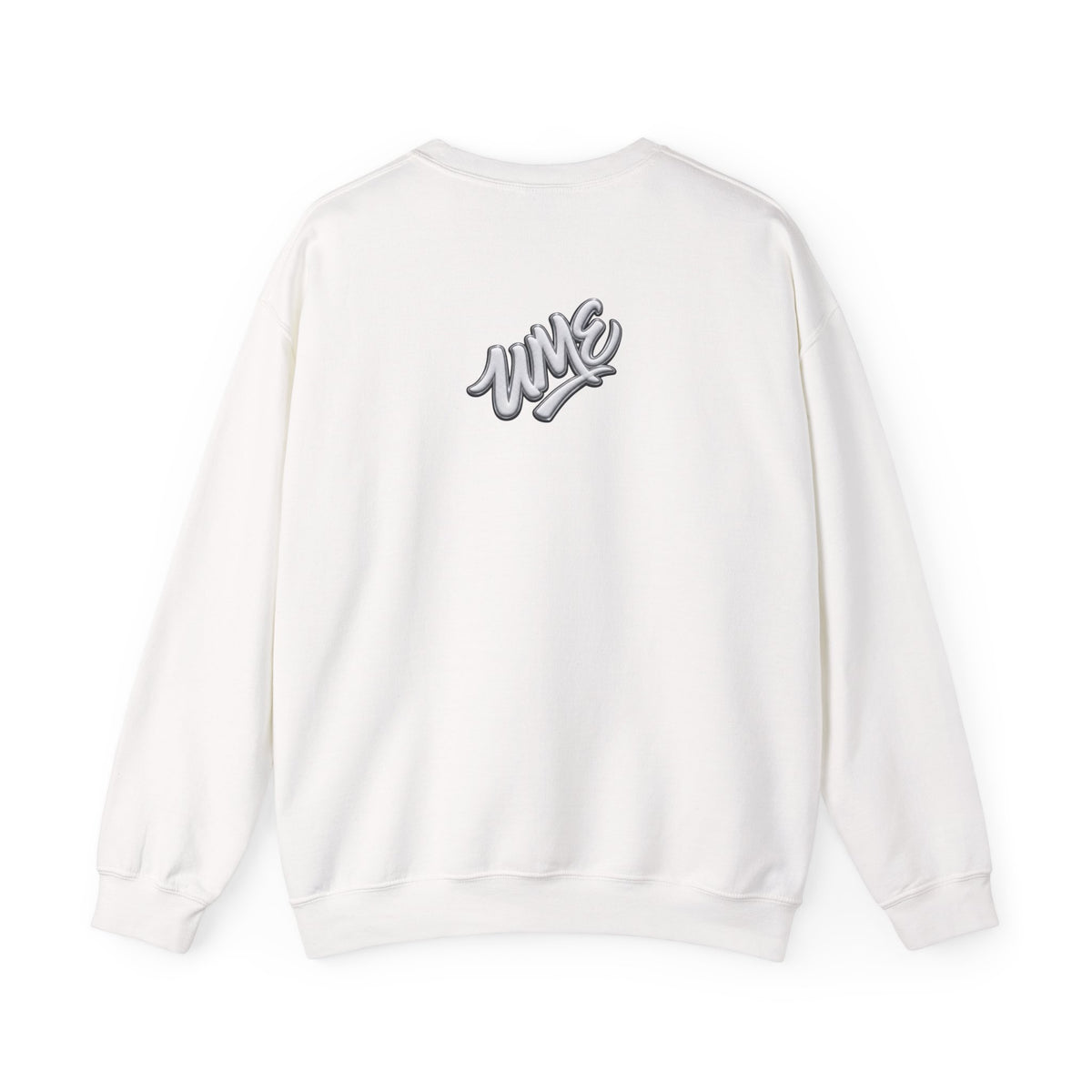 Crewneck Sweatshirt — UME White Logo All-Over Print