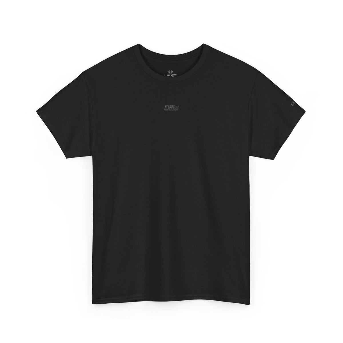 Minimalist Micro Logo Tee - White Cotton Casual Shirt