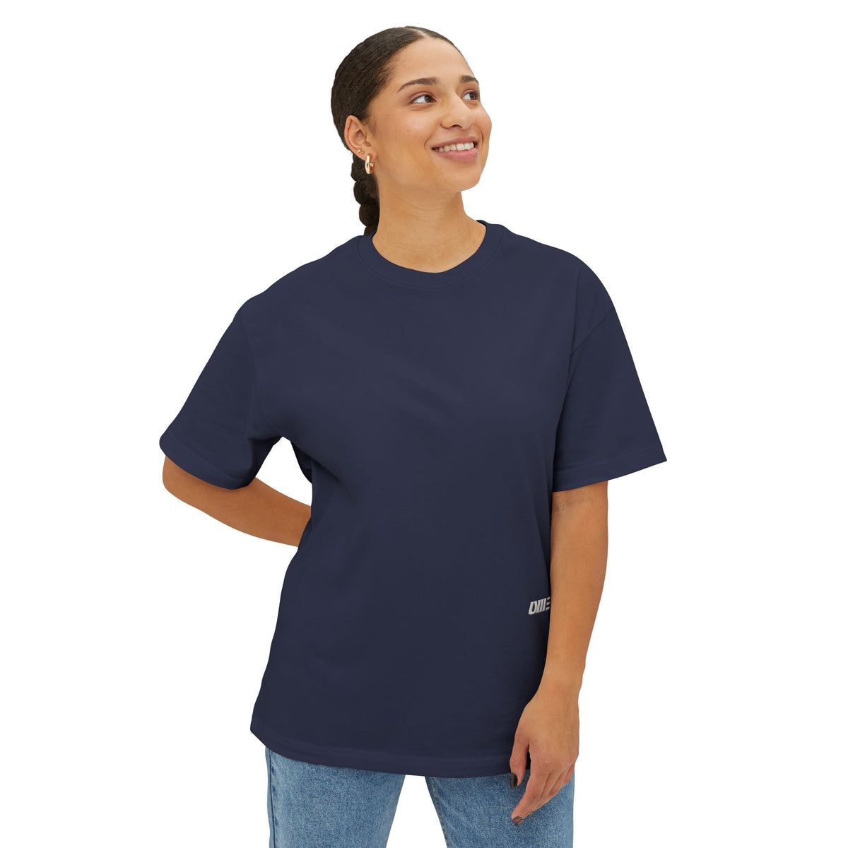 Oversized Boxy T-Shirt — Multi-Color Minimal Graphic