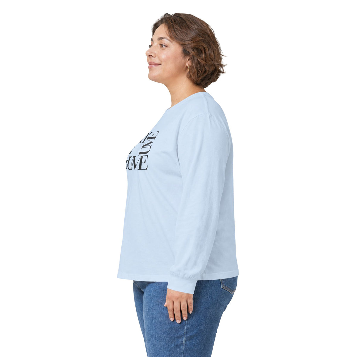 UME Typography Long Sleeve Tee — White, Black & More Colors