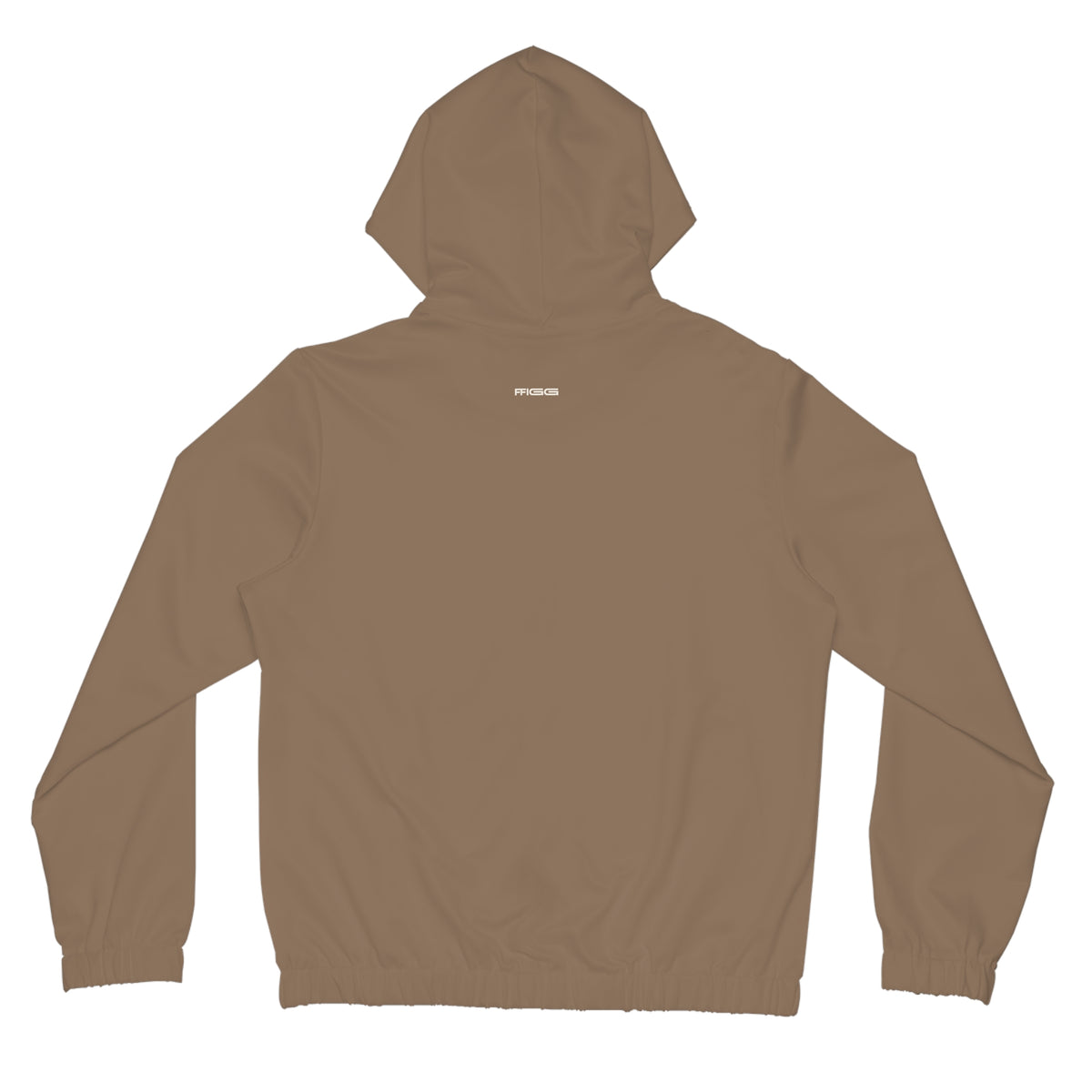 Women’s Full-Zip Hoodie with Retro Stripe Design — Sand All-Over Print