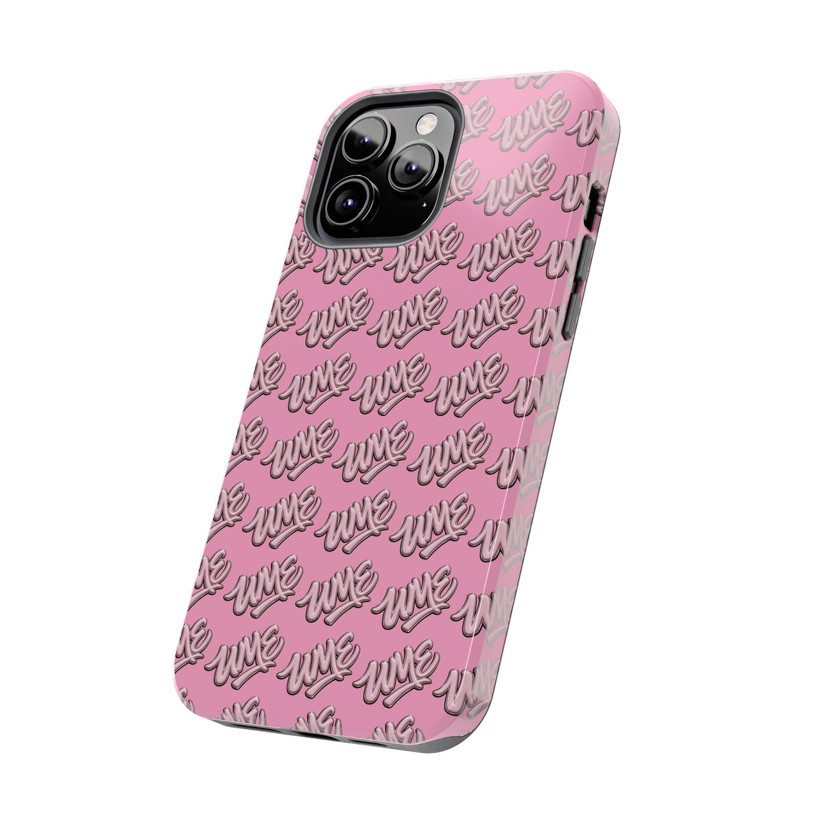 UME Tough Phone Case — Pink Logo Print | iPhone & Samsung