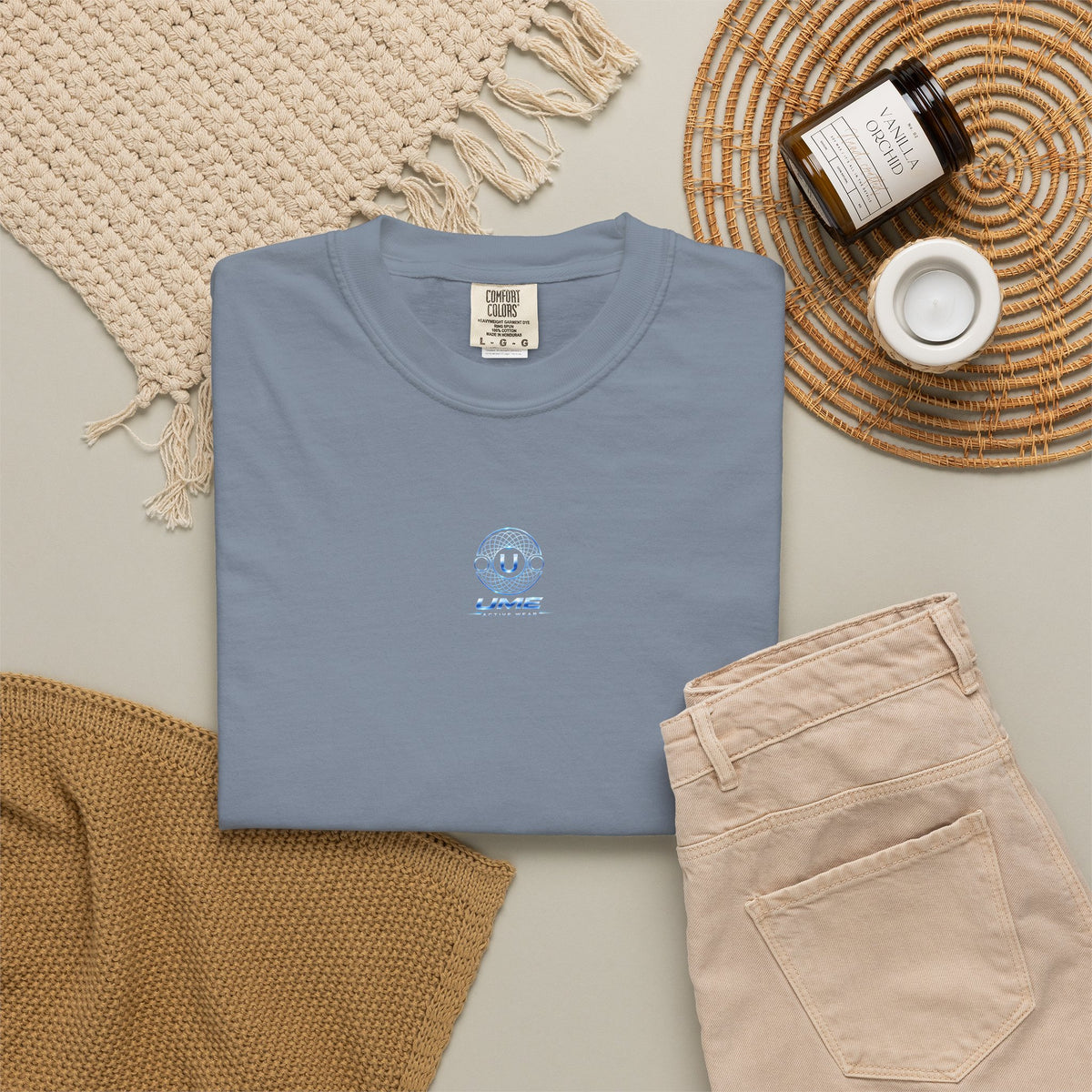 Garment-Dyed Heavyweight Tee — UME Activewear Logo