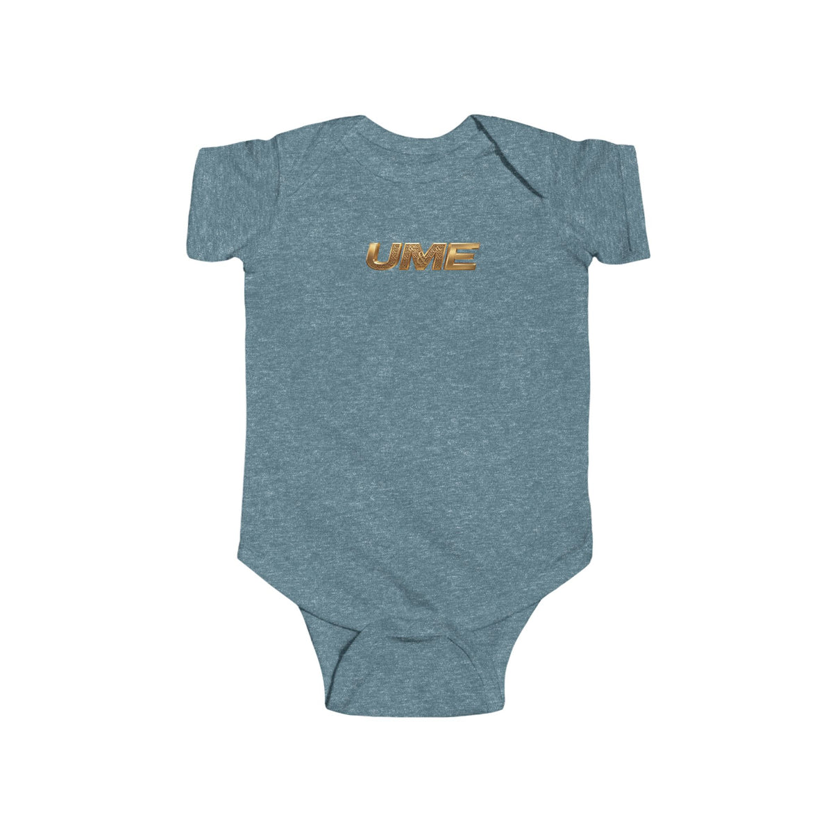 Gold UME Baby Bodysuit — Soft Cotton Infant Onesie