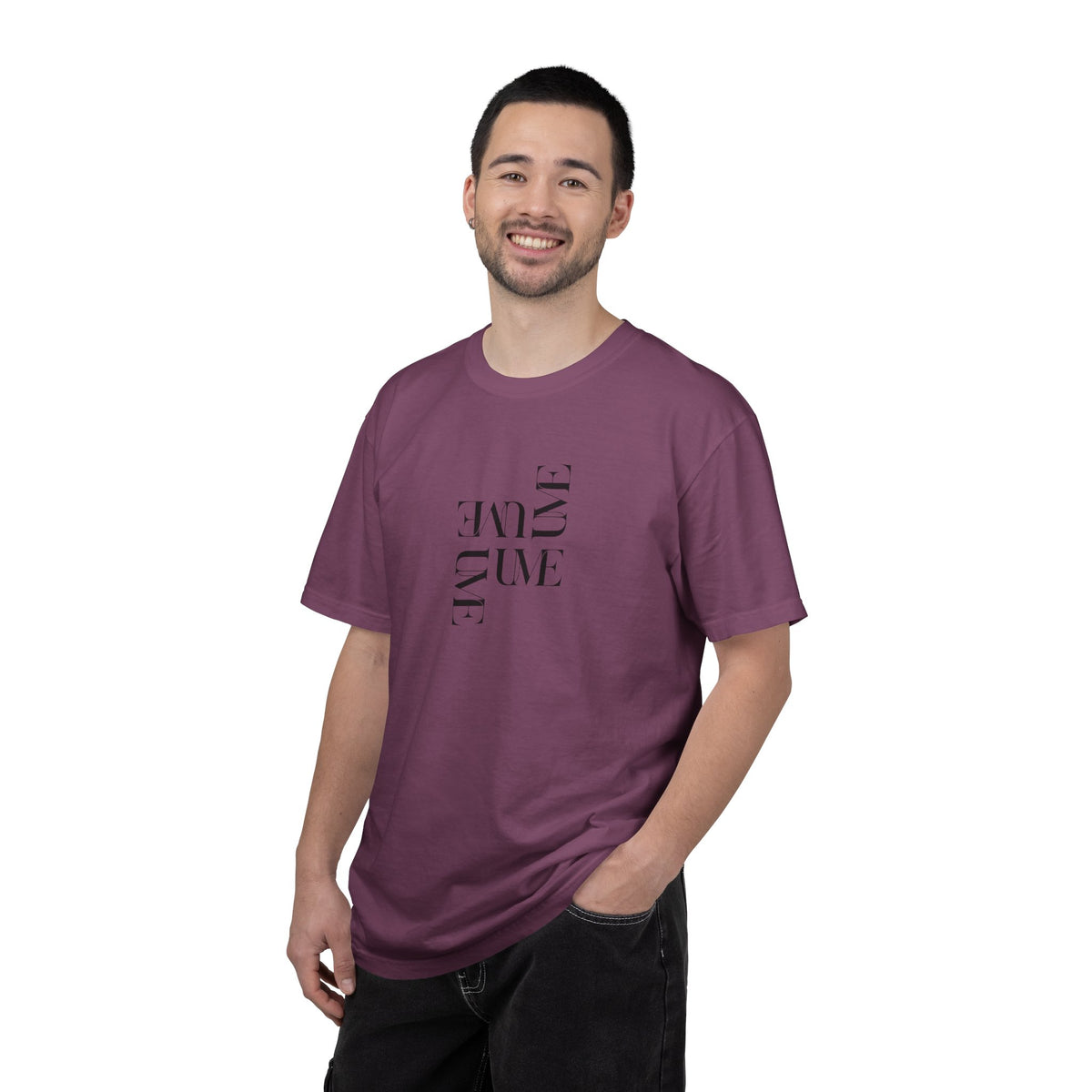 UME Typography Garment-Dyed T-Shirt — White, Ivory & More Colors