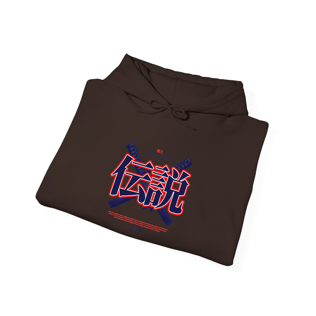 Legend Kanji Hoodie — Retro Samurai Sword Graphic Pullover