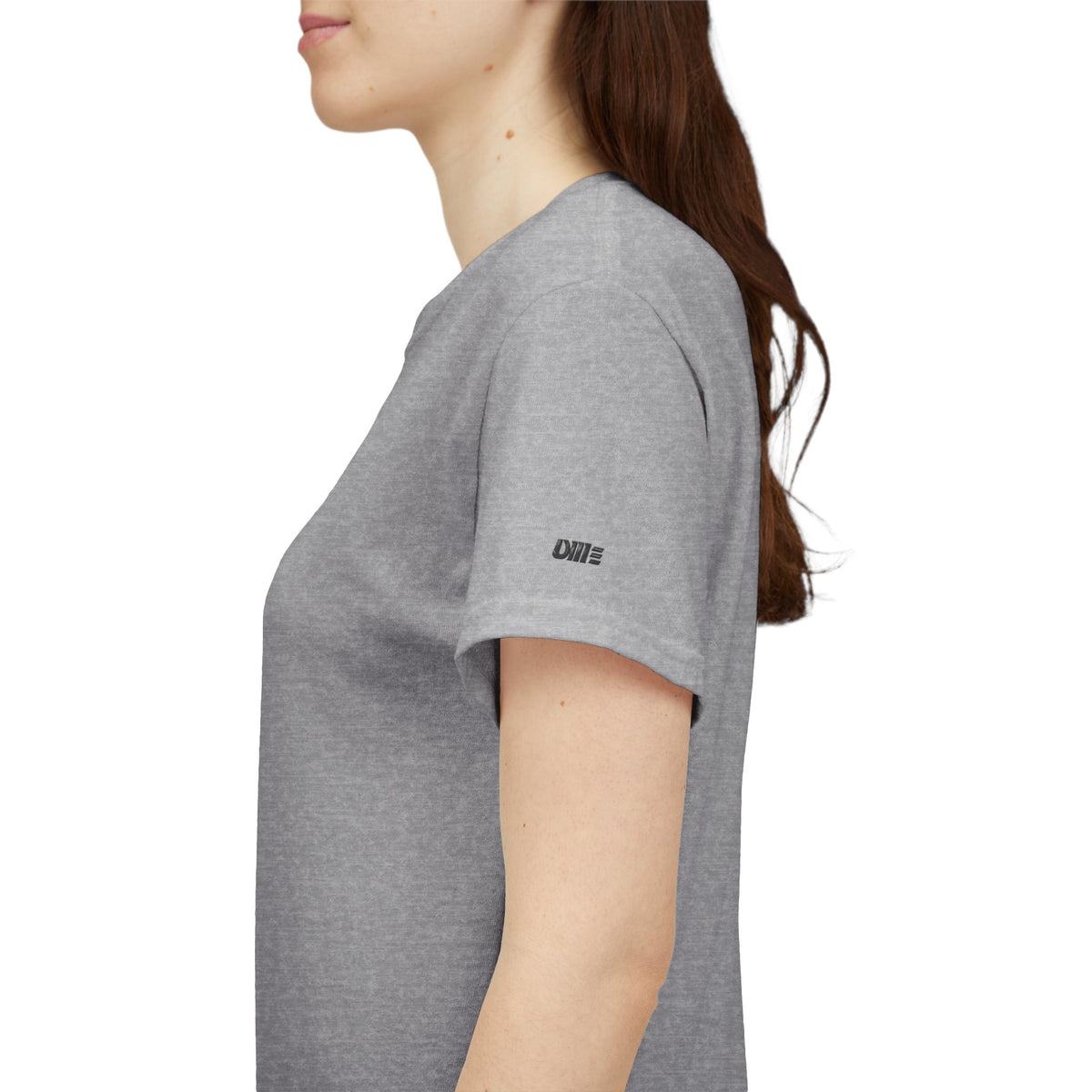 Minimalist Micro Logo Tee - White Cotton Casual Shirt