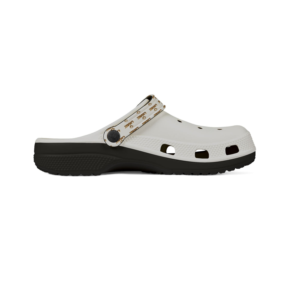 White All-Over Print EVA Foam Clogs — Slip-On Shoes