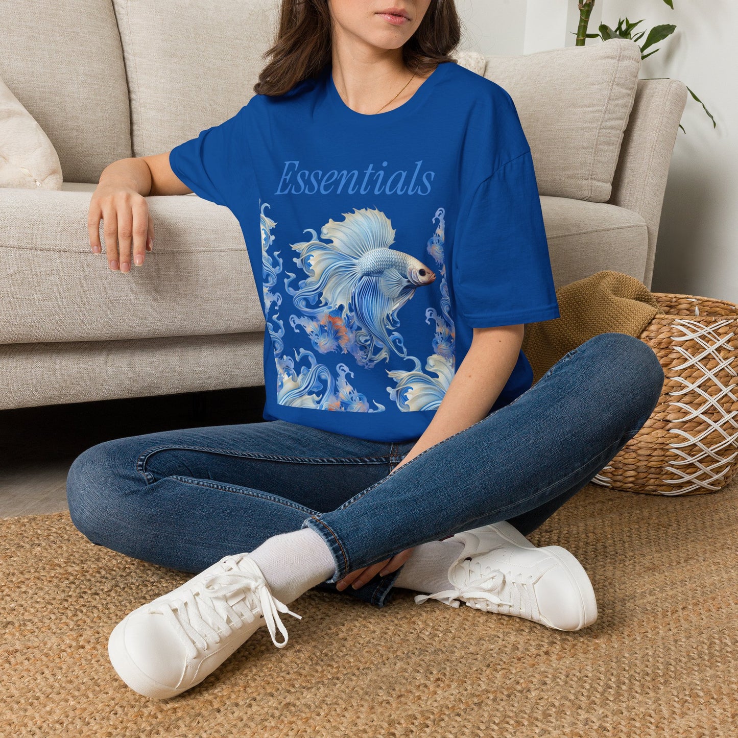 Essentials Betta Fish Graphic Tee — Softstyle Unisex T-Shirt