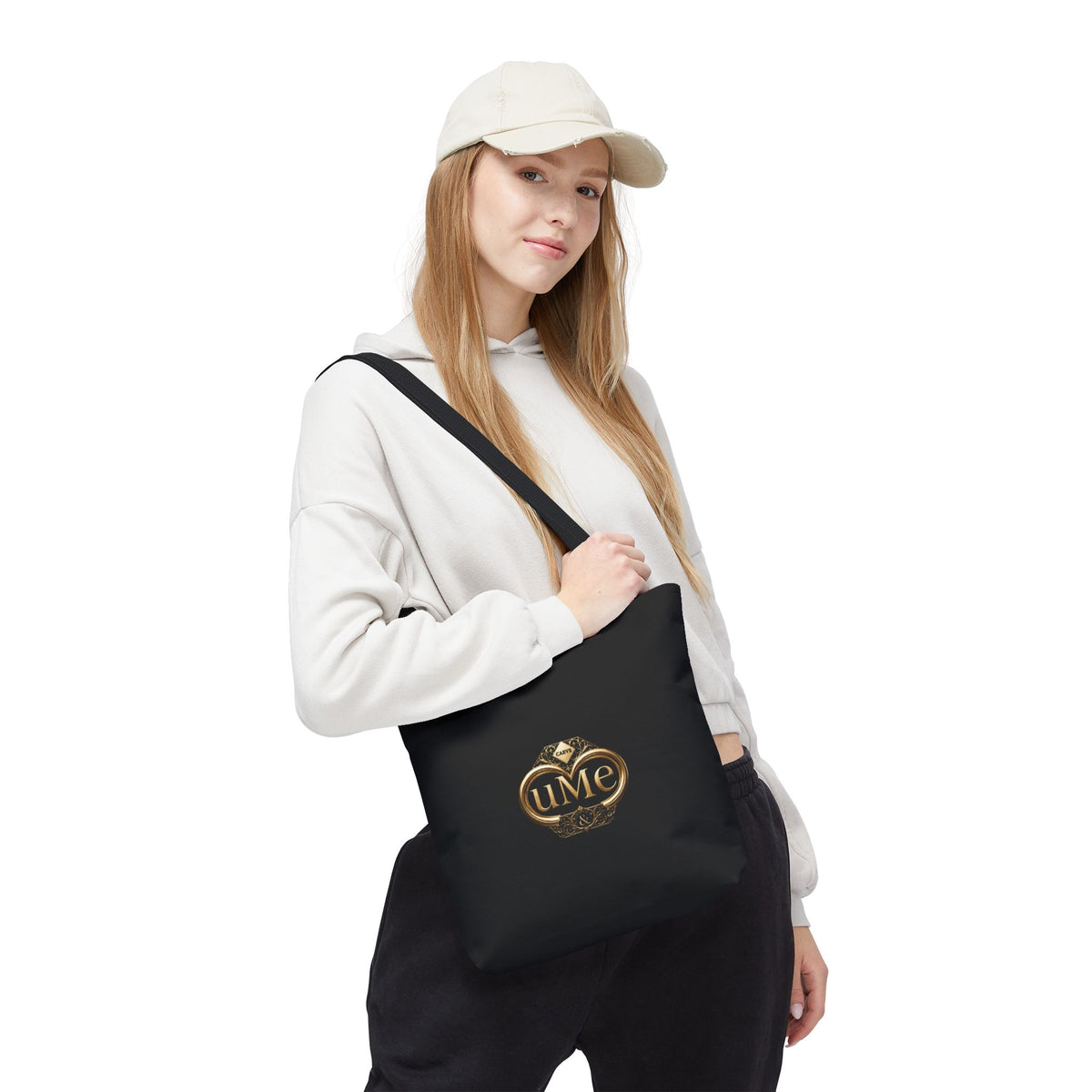 Gold Emblem Tote Bag — Black UME Crest Print
