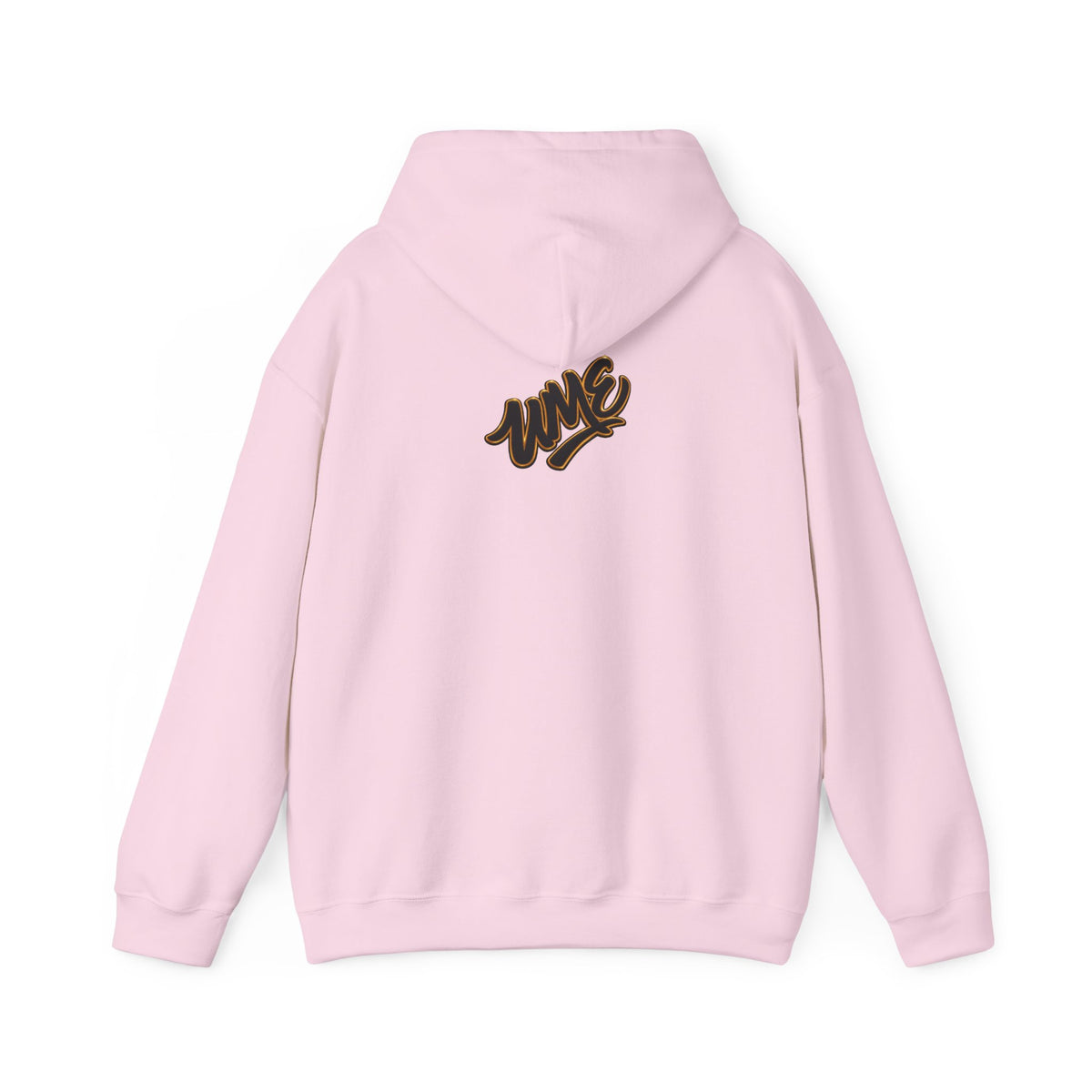 Hoodie — White UME Black Logo All-Over Print