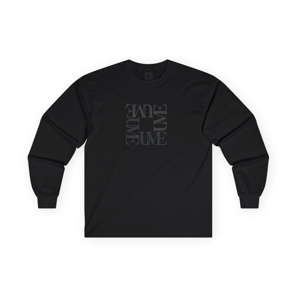 UME Typography Long Sleeve Tee — White, Black & More Colors